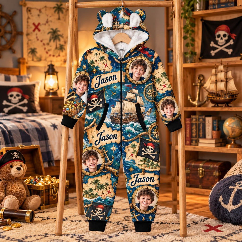Personalized Pirate Treasure Pyjama Suit - image 5 | Jolliboo