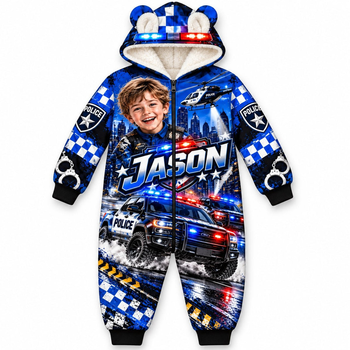 Personalized Police Chase Pyjama Suit - image 1 | Jolliboo
