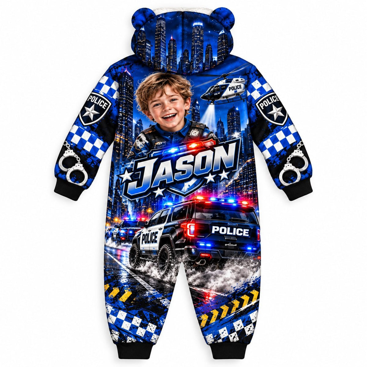 Personalized Police Chase Pyjama Suit - image 2 | Jolliboo