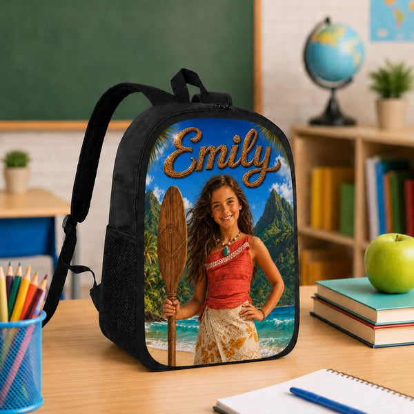 Personalized Polynesian Girl Backpack - image 1 | Jolliboo