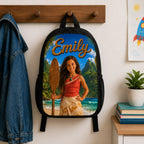 Personalized Polynesian Girl Backpack - image 2 | Jolliboo