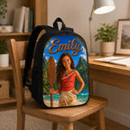 Personalized Polynesian Girl Backpack - image 4 | Jolliboo