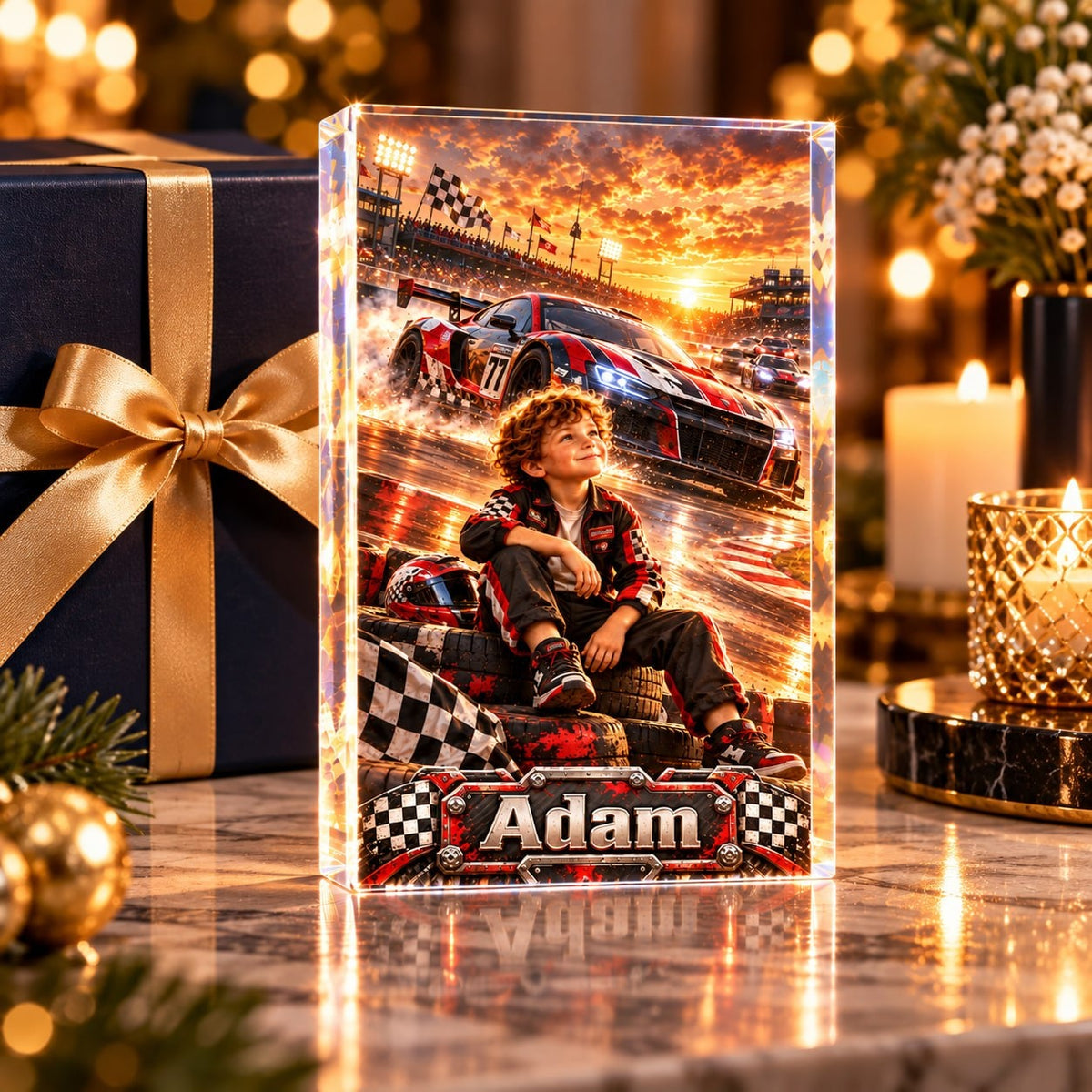 Personalized Race Car Champion Acrylic Block - image 3 | Jolliboo