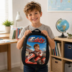 Personalized Racing Boy Backpack - image 2 | Jolliboo