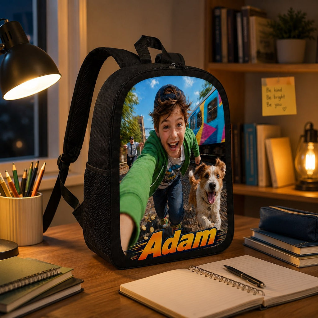 Personalized Running Grafity Style Backpack - image 5 | Jolliboo