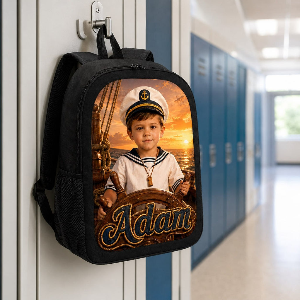 Personalized Sailor Boy Backpack - image 1 | Jolliboo