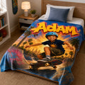 Personalized Skater Blanket for Boys - image 1 | Jolliboo