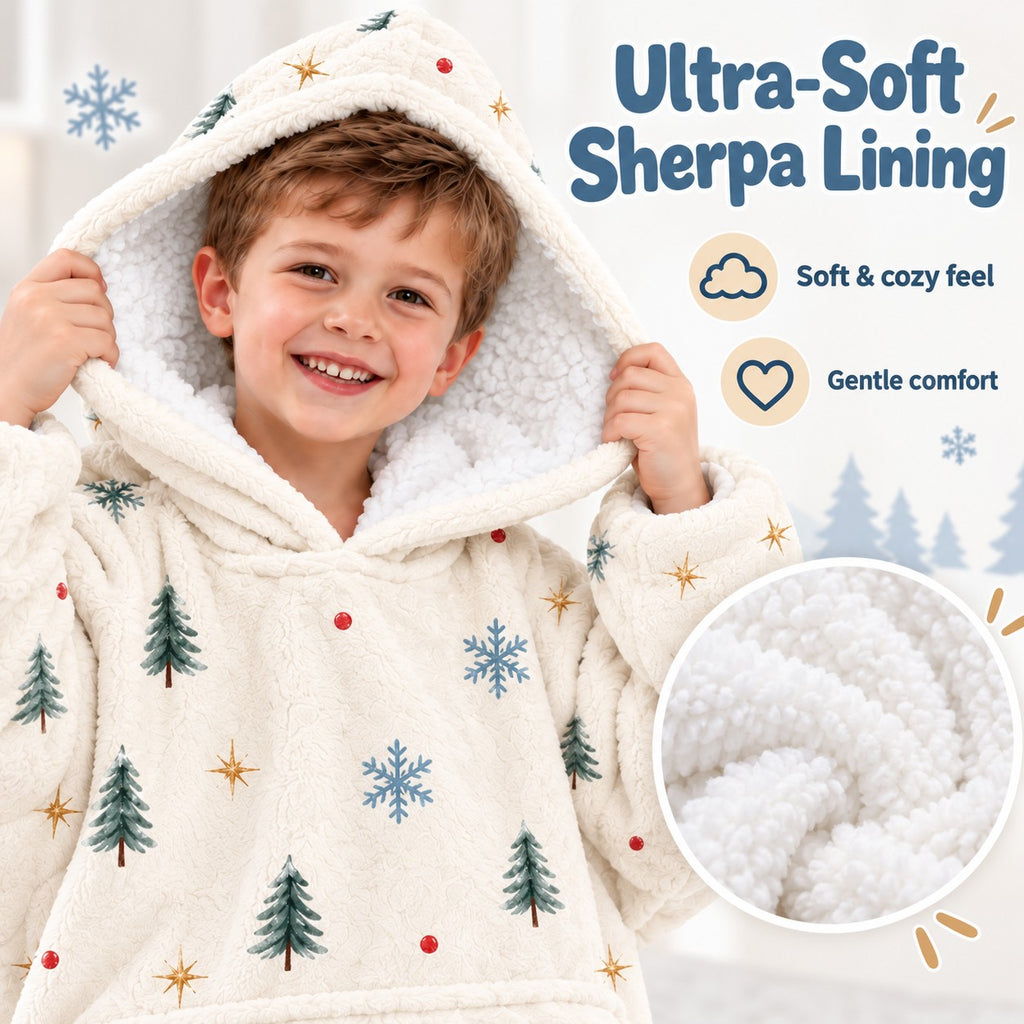 Personalized Snow Much Fun Blanket Hoodie - product gallery image 59 | Personalized blanket hoodie for kids by Jolliboo