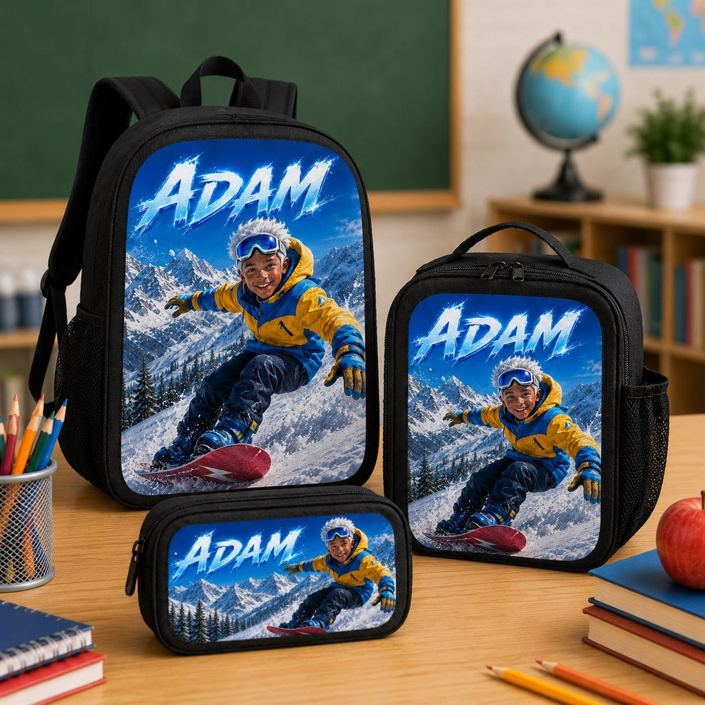Personalized Snowboard Star Backpack - image 6 | Jolliboo