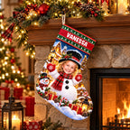 Personalized Snowman Village Christmas Stocking - image 4 | Jolliboo
