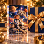 Personalized Space Adventure Acrylic Block - image 3 | Jolliboo