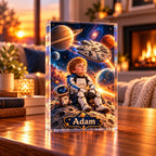 Personalized Space Adventure Acrylic Block - image 5 | Jolliboo
