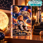 Personalized Space Adventure Acrylic Block - image 7 | Jolliboo