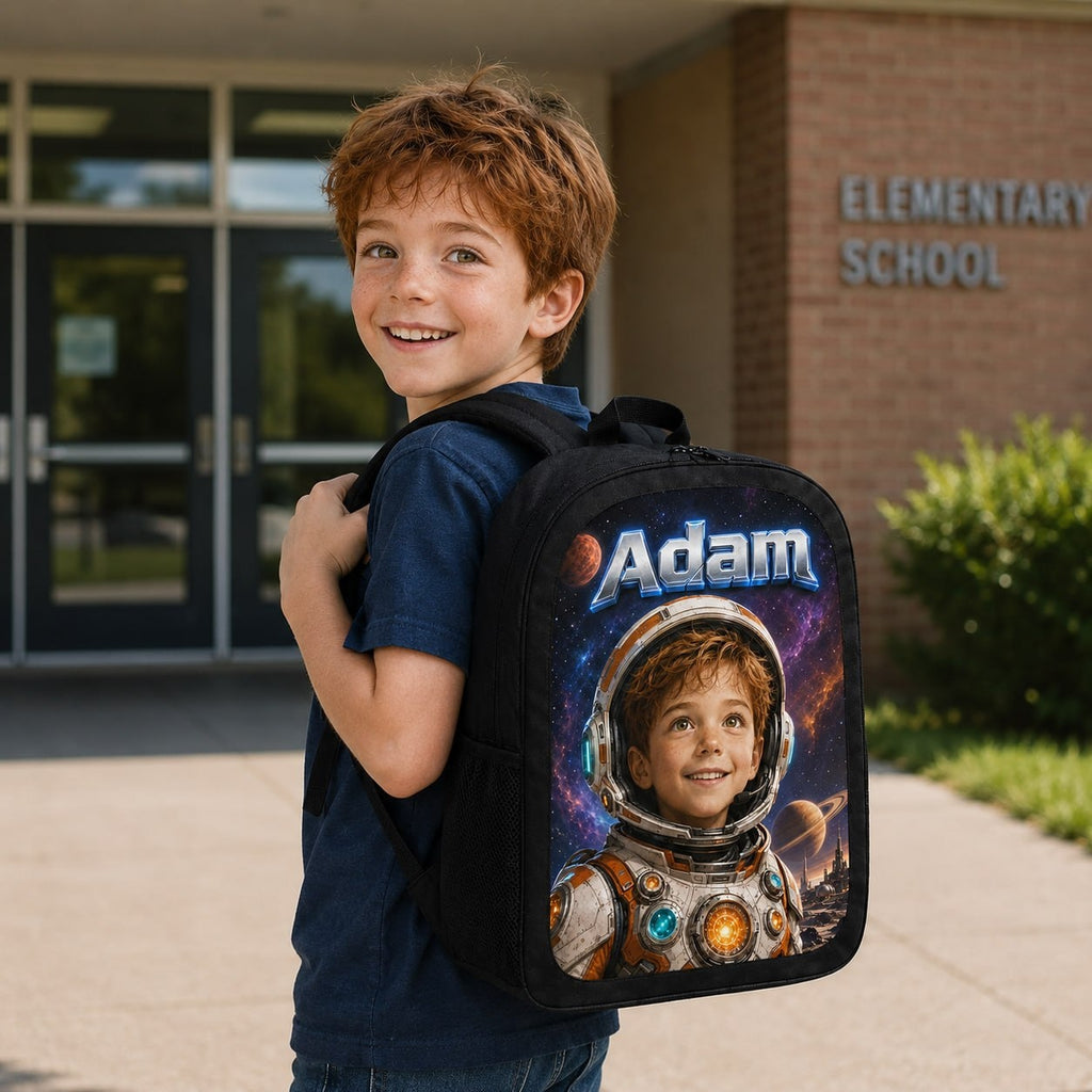 Personalized Space Adventure Backpack - image 2 | Jolliboo