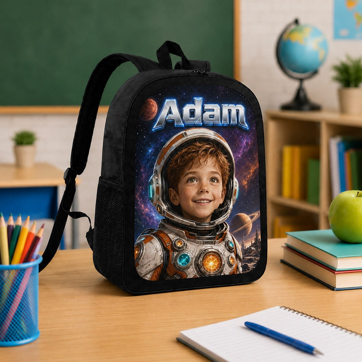 Personalized Space Adventure Backpack - image 3 | Jolliboo