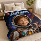 Personalized Space Adventure Blanket - image 4 | Jolliboo