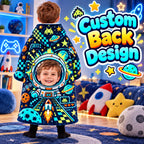 Personalized Space Explorer Blanket Hoodie - product gallery image 3 | Personalized blanket hoodie for kids by Jolliboo