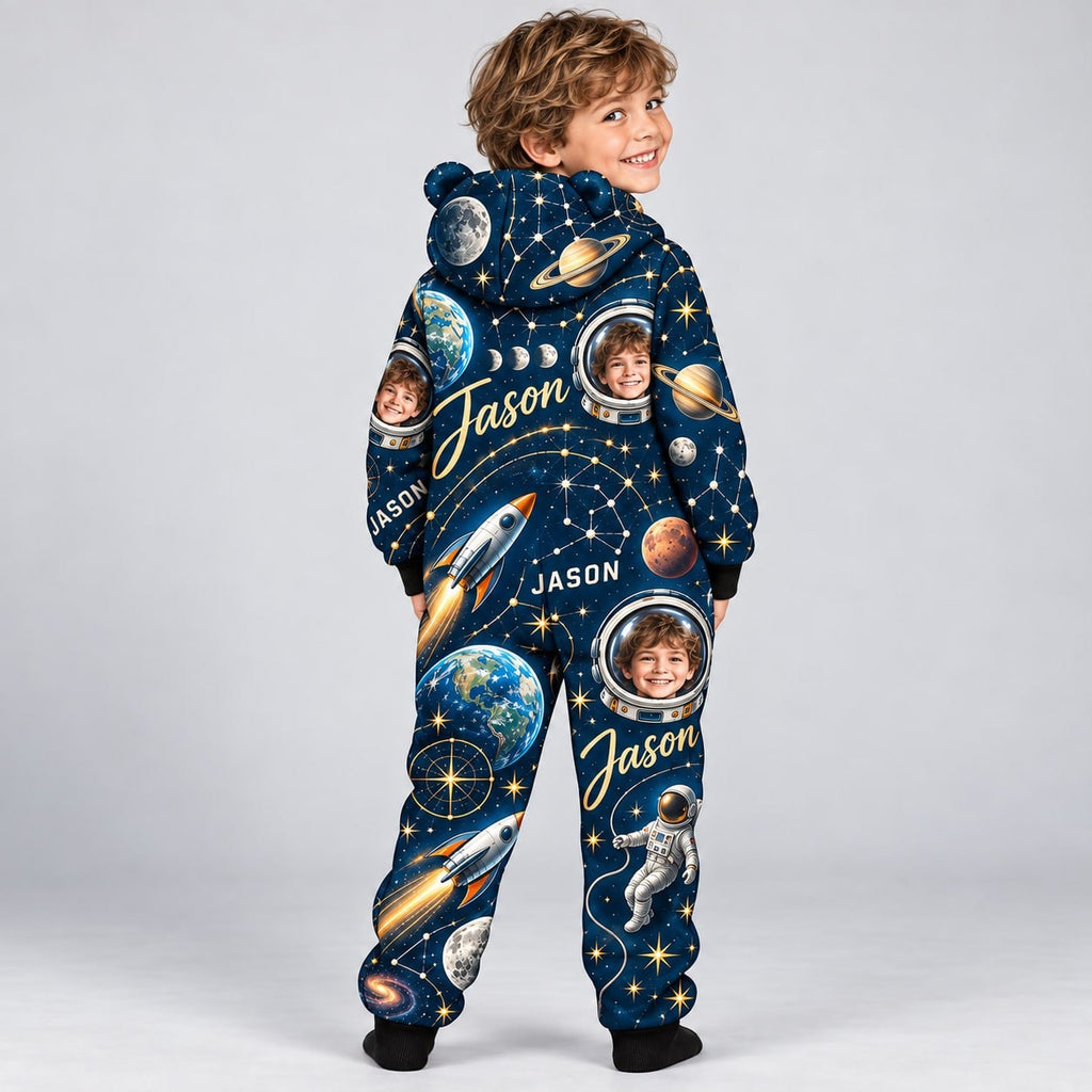 Personalized Space Galaxy Pyjama Suit - image 2 | Jolliboo