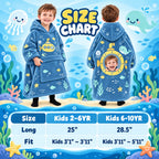 Personalized Submarine Ocean Adventure Blanket Hoodie - product gallery image 18 | Personalized blanket hoodie for kids by Jolliboo