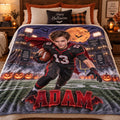 Personalized Vampire Football Champion Halloween Blanket - image 1 | Jolliboo