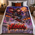 Personalized Vampire Skateboard Halloween Blanket - image 1 | Jolliboo