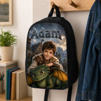 Personalized Viking Dragon Boy Backpack - image 3 | Jolliboo