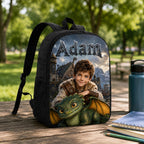 Personalized Viking Dragon Boy Backpack - image 4 | Jolliboo