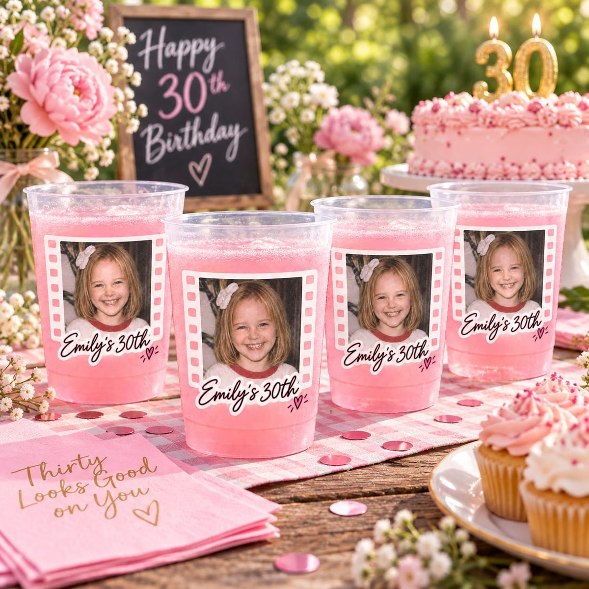 Personalized Vintage Film Birthday Photo Cup - image 3 | Jolliboo