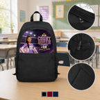 Personalized Volleyball Court Queen Casual Backpack - backpack details and color options image | Personalized volleyball backpack for girls by Jolliboo