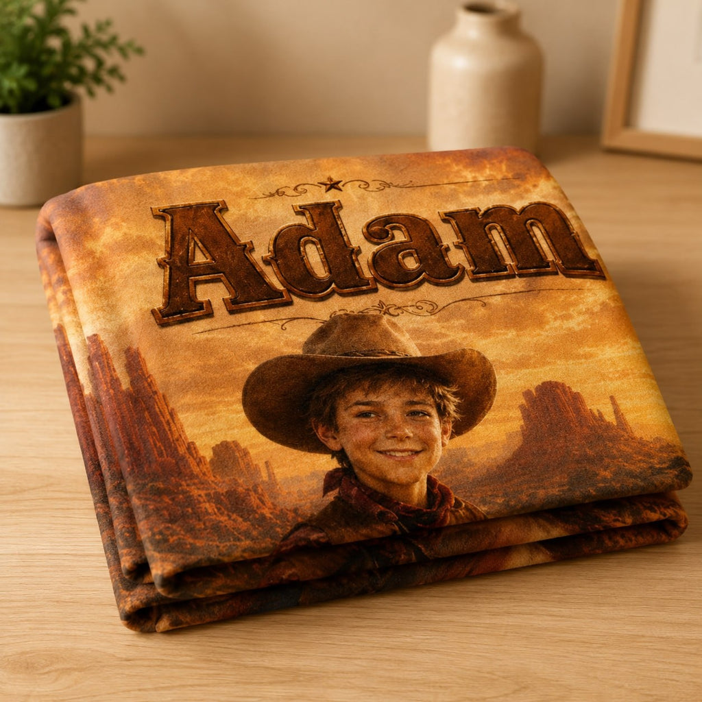 Personalized Western Cowboy Blanket - image 4 | Jolliboo