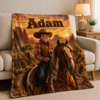 Personalized Western Cowboy Blanket - image 5 | Jolliboo