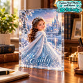 Personalized Winter Princess Acrylic Block - image 6 | Jolliboo