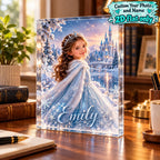 Personalized Winter Princess Acrylic Block - image 6 | Jolliboo