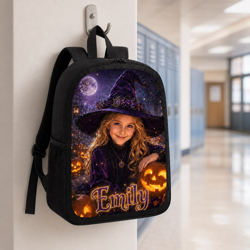 Personalized Witch Girl Backpack - image 2 | Jolliboo
