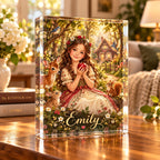 Personalized Woodland Princess Acrylic Block - image 5 | Jolliboo