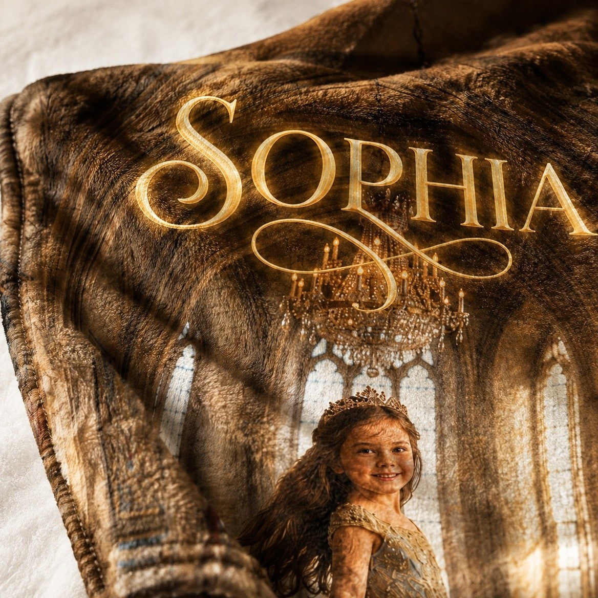 Royal Princess Realistic Personalized Blanket