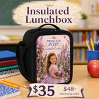 Princess of The Garden Castle Personalised School Backpack - insulated lunchbox combo offer classroom product image | Personalized school backpack for kids by Jolliboo