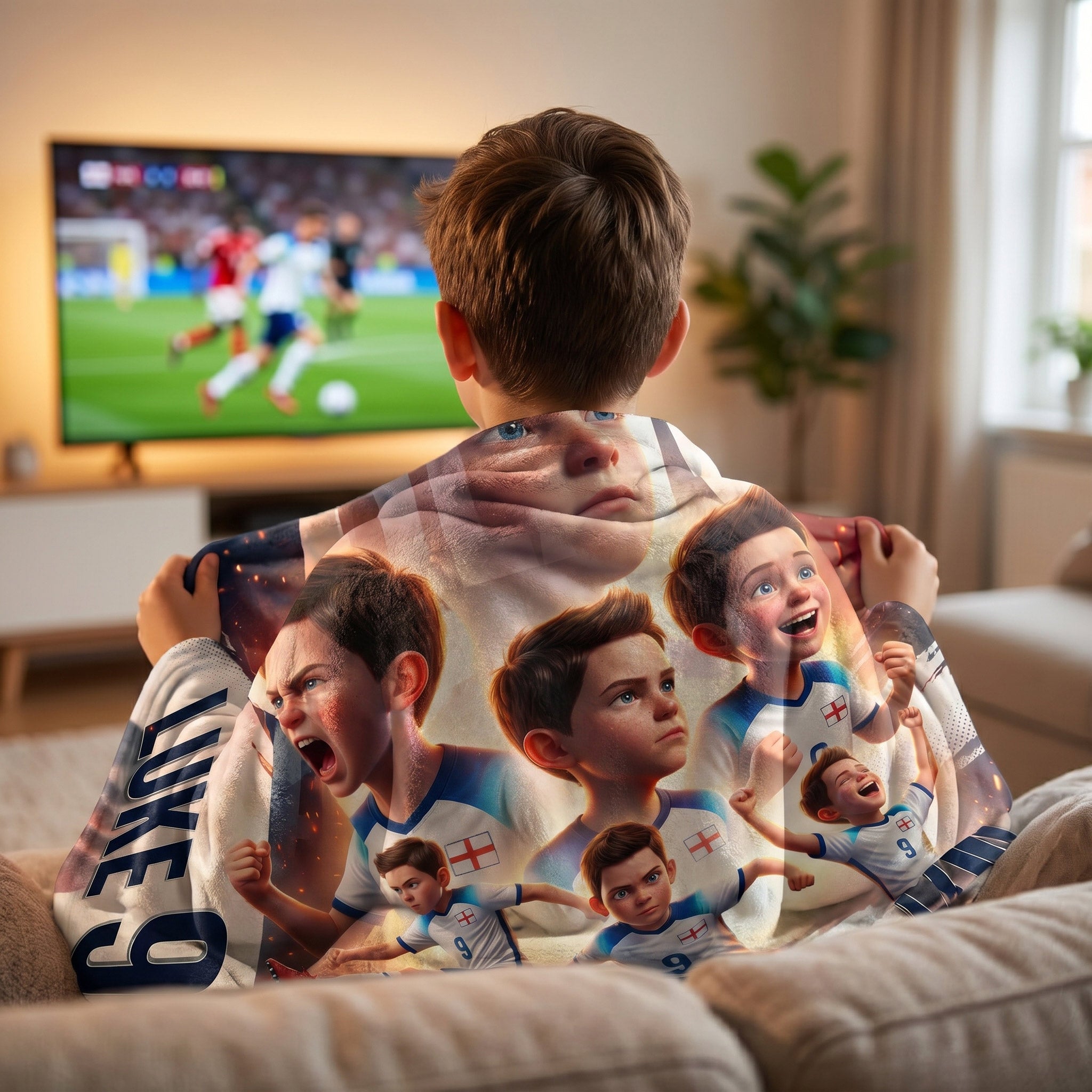 National Team Player Poster Personalised Blanket